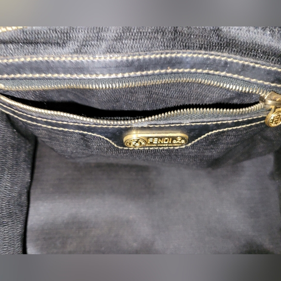 🖤💛FENDI Mini Vintage Penguin Striped Satchel - Picture 13 of 14